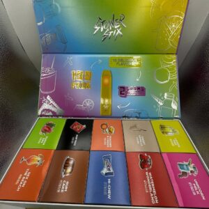 Stoner Stix Disposable Vape packaging showing colorful design and branding
