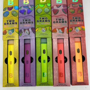 Blinkers 2g Disposable Vape pen in black with flavor label