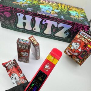 Hitz Disposable Vape device with vibrant flavor packaging