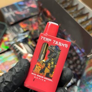 Terp Tanks 2g Disposable Vape with terpene-rich oil and rechargeable USB-C port