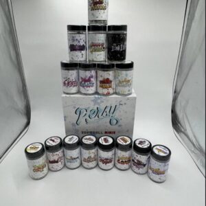 Persy Mini Snowballs branded cannabis packaging with clear logo and design