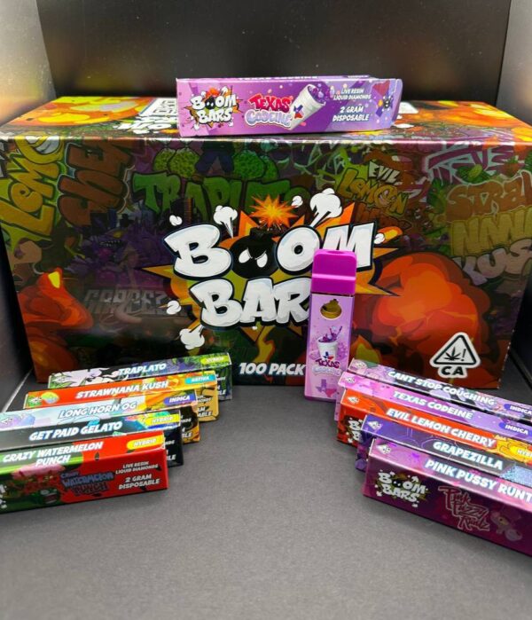 Boom Bars 2g Disposable Vape with Premium Cannabis Oil