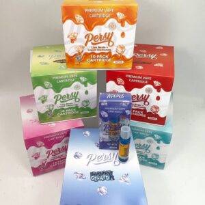 Persy 2g THC vape cartridge filled with high-quality live resin cannabis oil