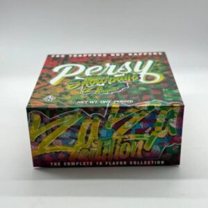 Persy Mini Snowballs ZaZa Edition packaging with branded cannabis label and sealed container