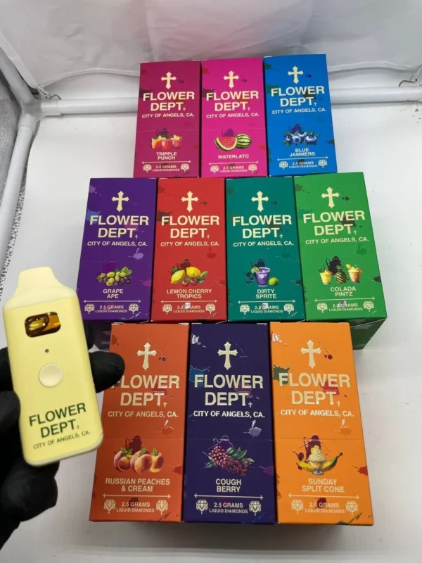 Flower Dept 2.5g Liquid Diamonds Disposable THC Vape Pen – sleek, portable design with premium cannabis extract