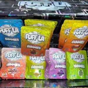 THC-infused Puff La Gummies made with hash rosin and liquid diamonds