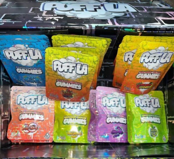 THC-infused Puff La Gummies made with hash rosin and liquid diamonds