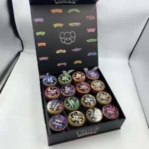 Exotic KAWS Moon Rocks – cannabis buds infused with THC oil and rolled in kief