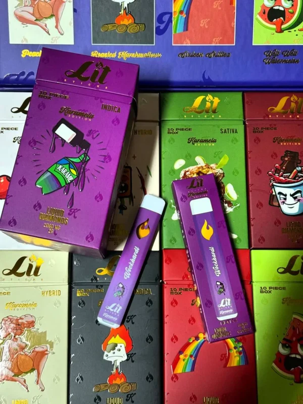 Lit Sticks 2G Disposable THC Vape Cart - Premium Rechargeable Cannabis Vape Pen for Sale